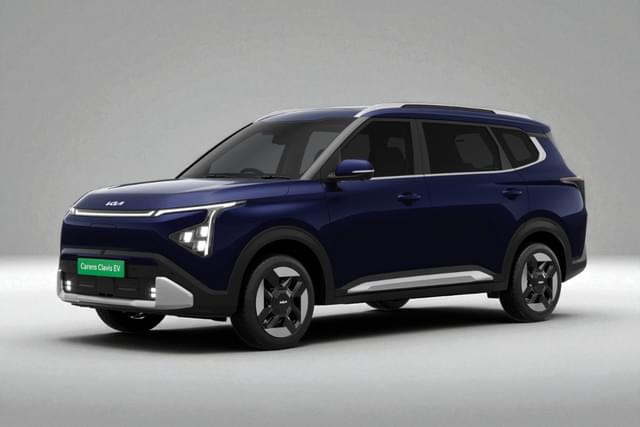 Kia Carens Clavis Ev Imperial Blue Color Image